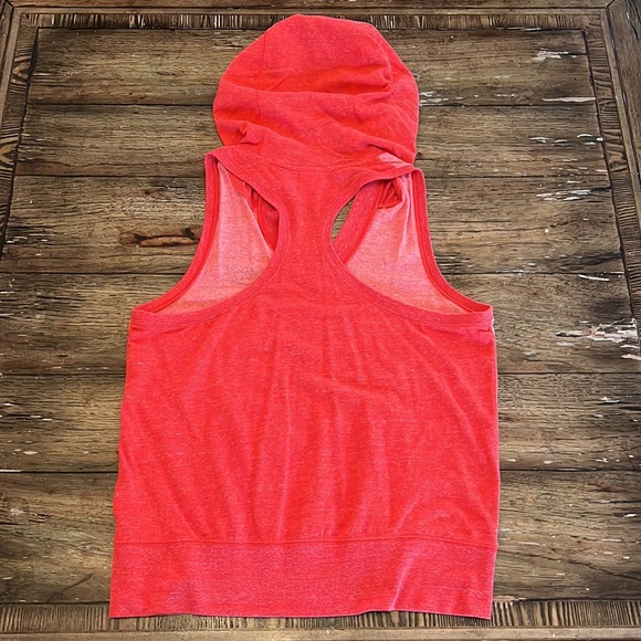 Nike Coral Orange Hooded Tank Top - Picture 8 of 10
